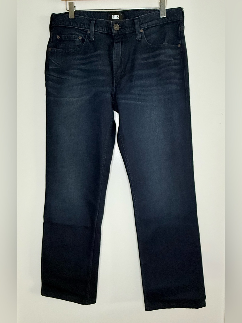PAIGE Doheny Men’s Jeans Size 32 Dark Wash Relaxed Straight Leg Premium Denim